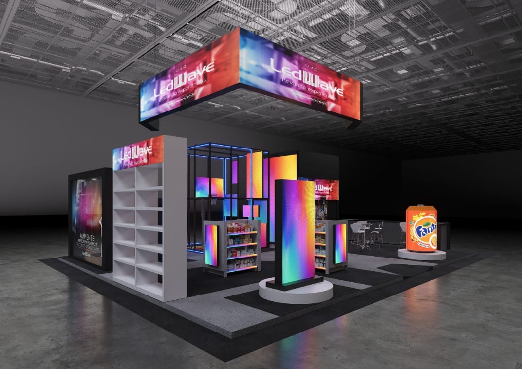 LEDWave destaca inovações em comunicação visual digital para múltiplos segmentos na ABF Expo 2025
