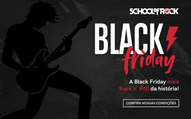 School of Rock lança Black Friday com ofertas para alunos e desconto para novos franqueados