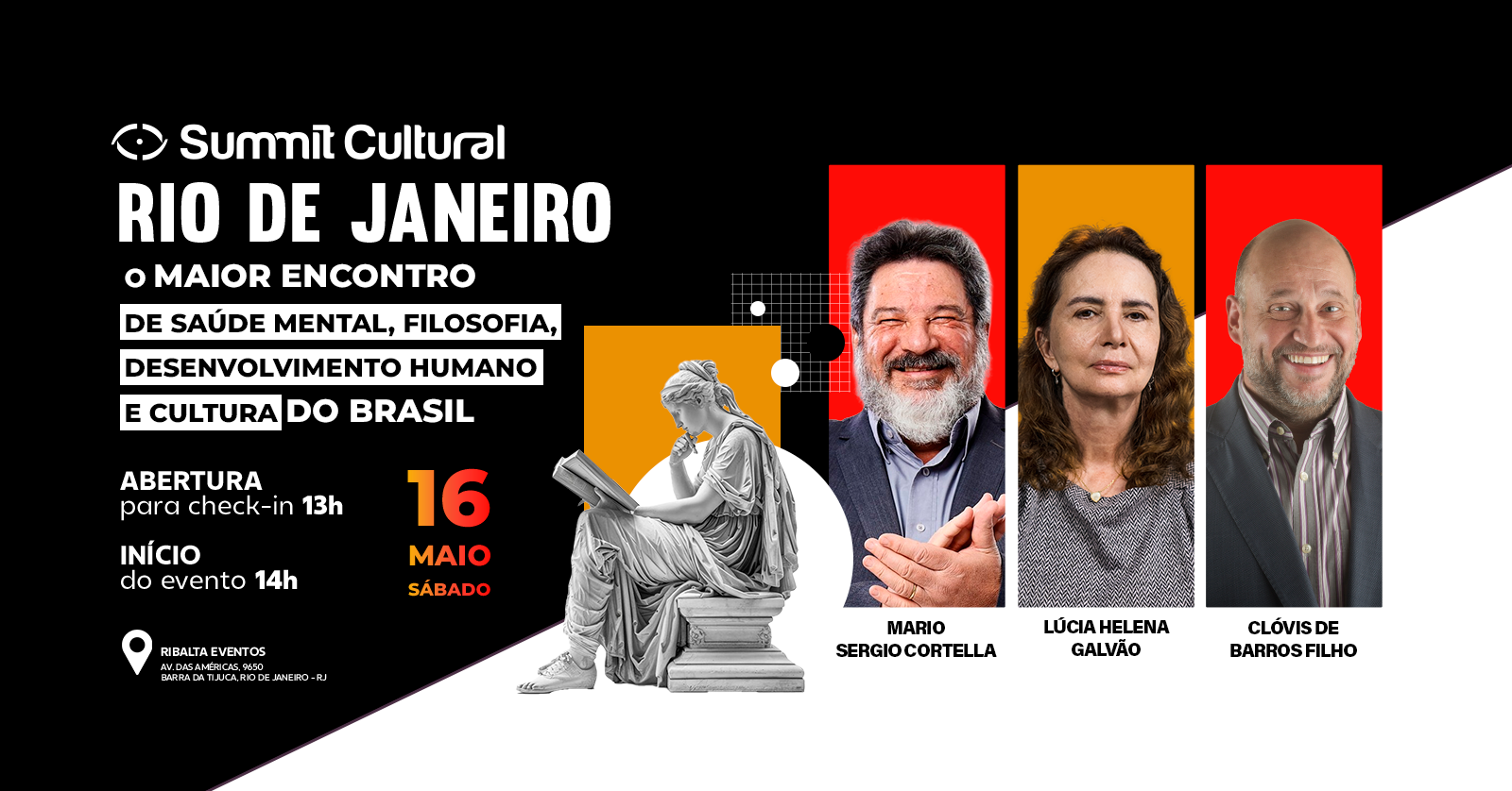 Cortella, Lúcia Helena Galvão e Clóvis de Barros se reúnem em evento inédito no Rio em maio